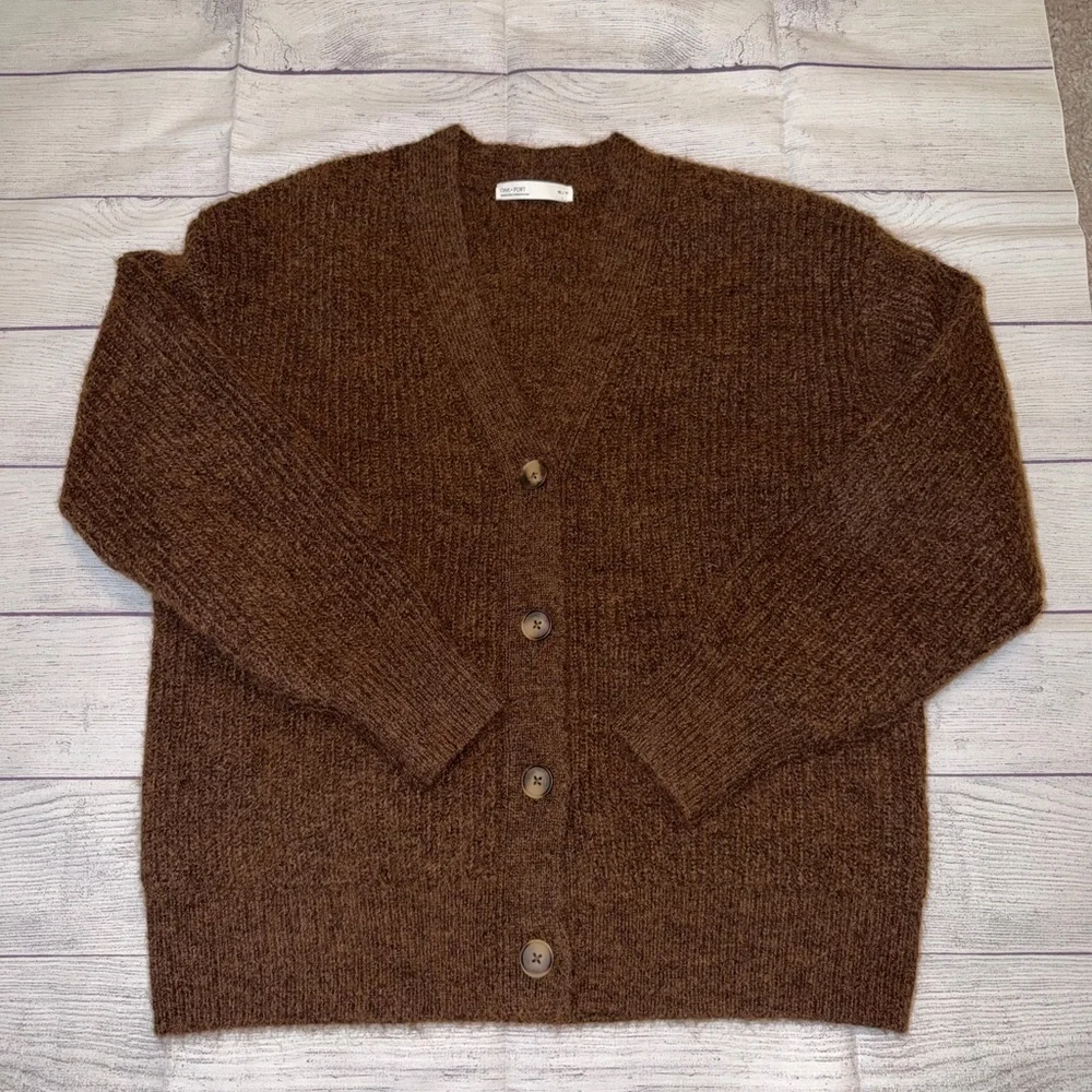 Women's Oak and Fort Brown Cardigan Sweater - Picture 2 of 4